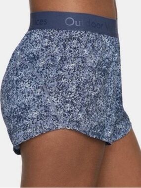 Outdoor Voices relay shorts in Blue Speckle